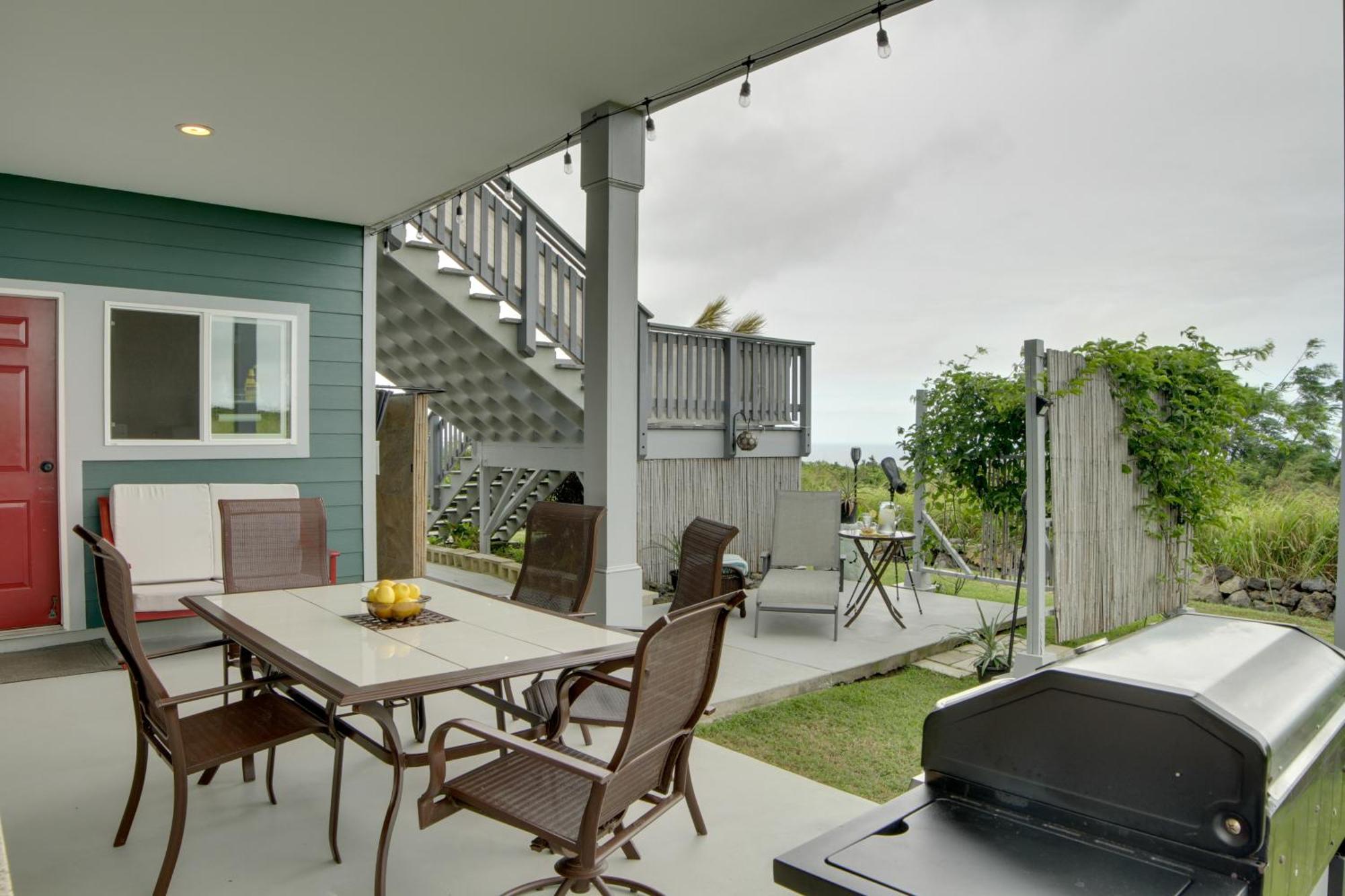The Aloha Green House Retreat With Ocean Views! Naalehu Ngoại thất bức ảnh